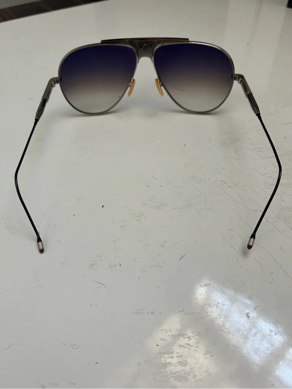 Limited Edition 1/50 titanium Jacques Marie Mage sunglasses from Kyosho colle